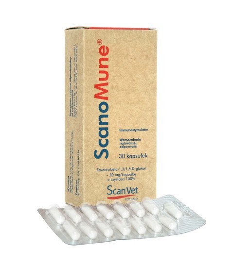 Scanomune 20 mg - immunostymulacja i wzmocnienie naturalnej odporności /30 kapsułek