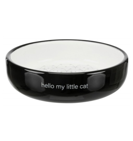 Trixie Miska ceramiczna dla kota 0,3l - czarno/biała