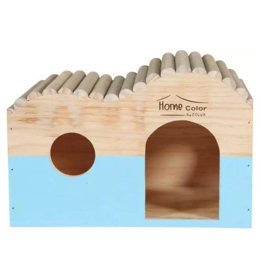 Zolux Domek drewniany Home Color z bali L /fala