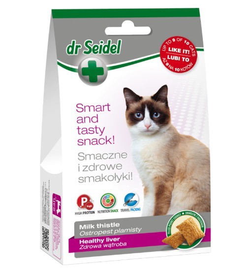 Smakołyki Dr Seidla na zdrową wątrobę dla kotów 50g