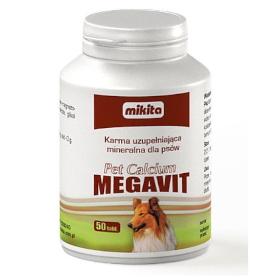 Mikita Pet Calcium Megavit - suplement diety uzupełniający niedobory wapnia