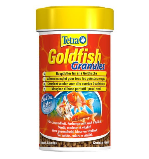 Tetra Goldfish Granules - granulowany pokarm dla złotych rybek.
