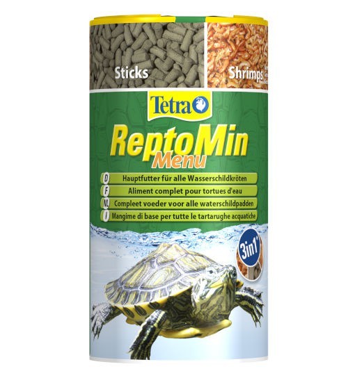 Tetra ReptoMin Menu - pokarm 3w1 dla żółwi wodno-lądowych